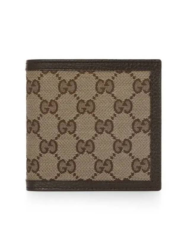 GG Canvas Half Wallet Brown - GUCCI - BALAAN 3