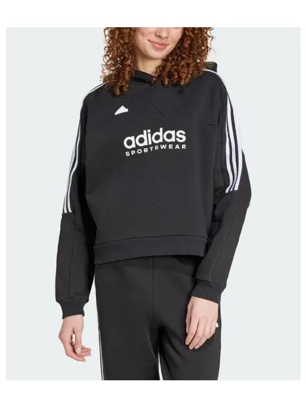 TiRo Cut 3S Fleece Hoodie Black - ADIDAS - BALAAN 2