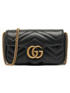 GG Marmont Matelasse Leather Super Mini Bag Black - GUCCI - BALAAN 6