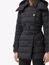 Detachable Hoodie Puffer Coat Padded Black - BURBERRY - BALAAN 4