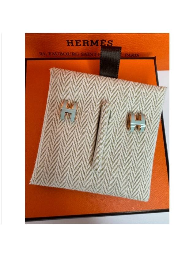 Earrings Pop Ache Mini Rose Gold Peppermint H608002FOC3 - HERMES - BALAAN 2