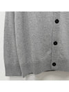 Wappen Patch V-Neck Cardigan Grey - STONE ISLAND - BALAAN 9