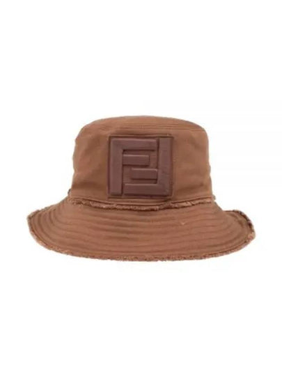 Logo Patch Bucket Hat Brown - FENDI - BALAAN 2