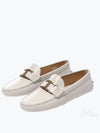 Women's T Timeless Gommino Leather Driving Shoes White - TOD'S - BALAAN 2