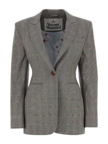 Women's Single Breasted Tailored Jacket Grey - VIVIENNE WESTWOOD - BALAAN 1