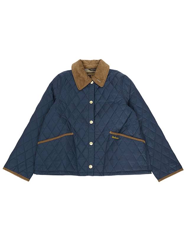 30th Anniversary Riddesdale Crop Quilted Jacket Navy - BARBOUR - BALAAN 2