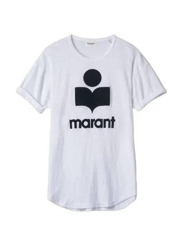 Coldy logo short sleeve t shirt white - ISABEL MARANT - BALAAN 1