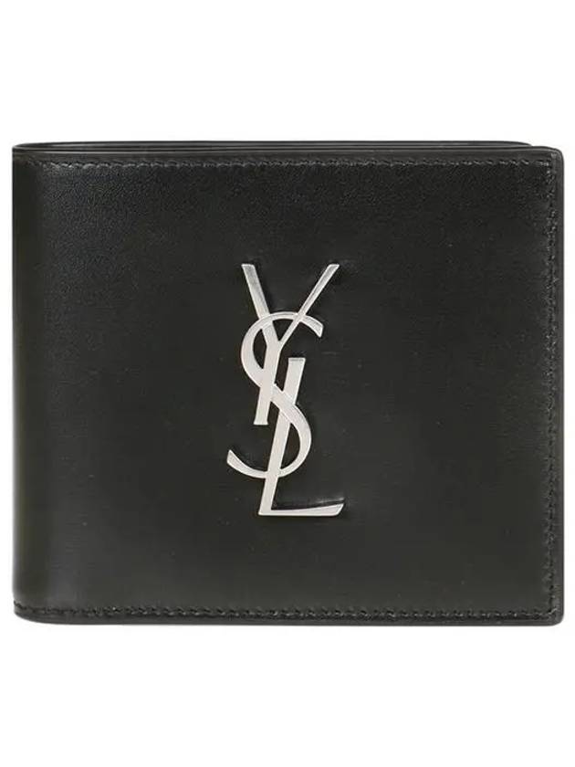 East/West Wallet In Smooth Leather Black - SAINT LAURENT - BALAAN 2