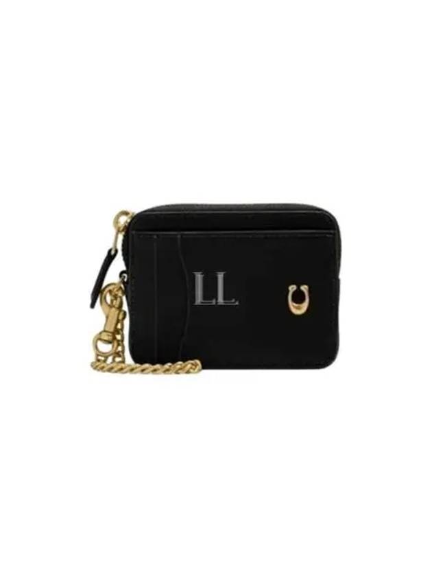 Essential Chain Card Wallet Black - COACH - BALAAN 2