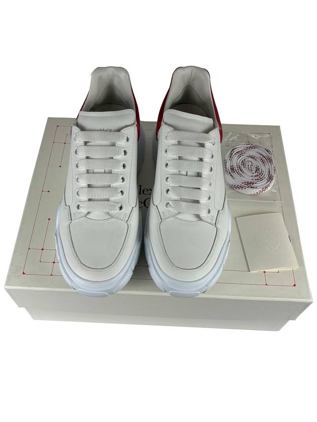 Court Trainer Red Tab Low Top Sneakers White - ALEXANDER MCQUEEN - BALAAN 7