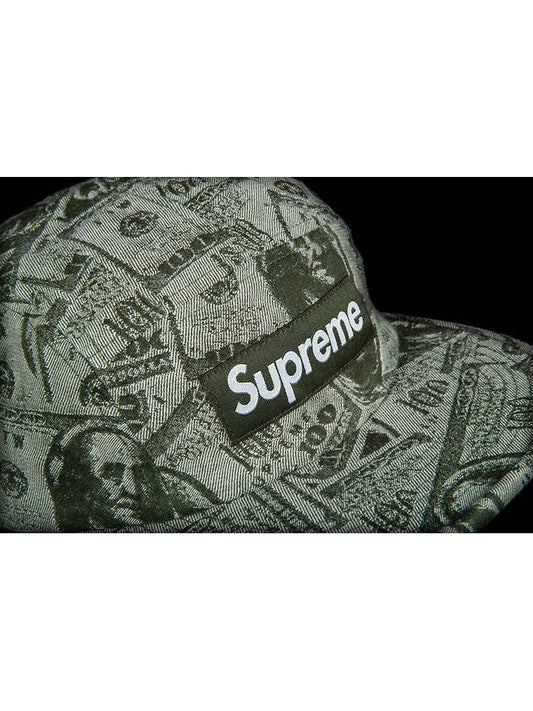 100 DOLLAR BILL CAMP CAP - SUPREME - BALAAN 2