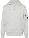 Diagonal Raised Fleece Lens Hoodie Grey - CP COMPANY - BALAAN 2