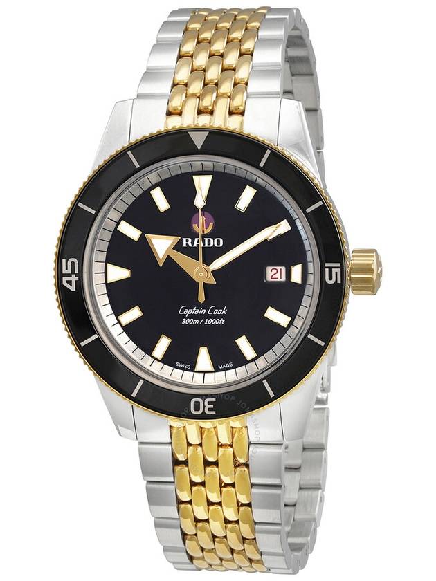 Rado Captain Cook Automatic Black Dial Men's Watch R32138153 - RADO - BALAAN 1