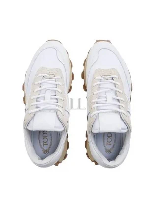 Women's Leather Fabric Low Top Sneakers White - TOD'S - BALAAN 2