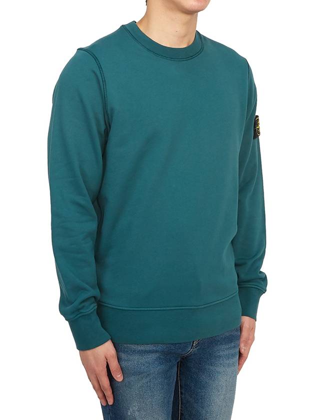 Compass Patch Crew Neck Sweatshirt Bottle Green - STONE ISLAND - BALAAN 4