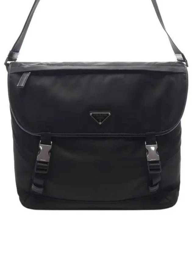 Re-Nylon Saffiano Shoulder Bag Black - PRADA - BALAAN 2