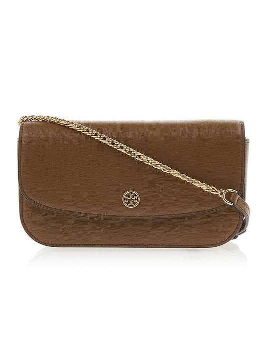 Robinson Chain Wallet Cross Bag Brown - TORY BURCH - BALAAN.