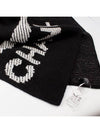 Cashmere initial muffler scarf black AA8448 - CHANEL - BALAAN 3