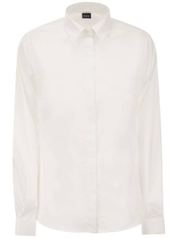 Italian Neck Shirt - FAY - BALAAN 1