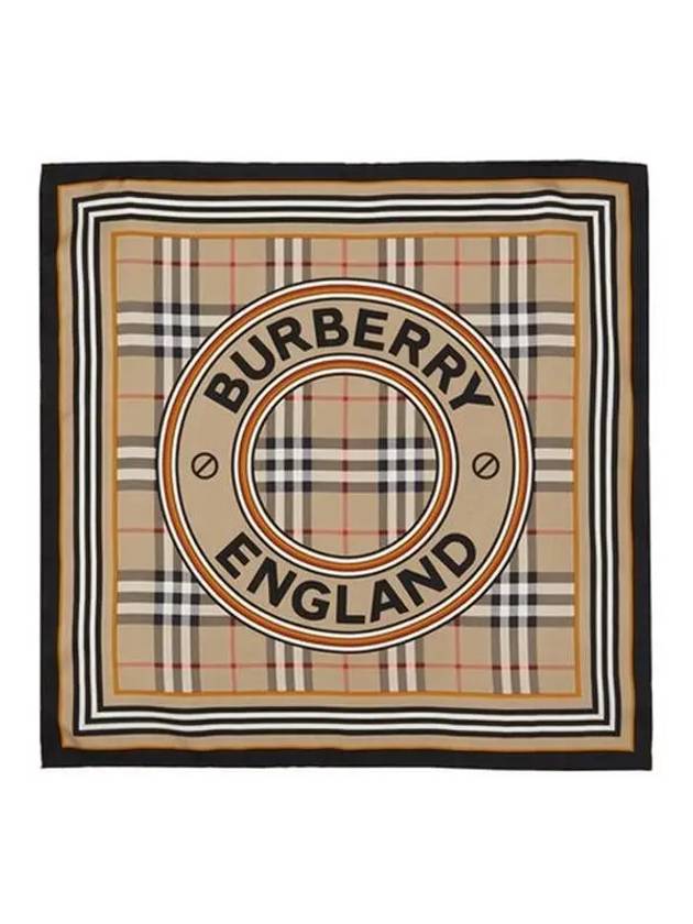 Montage Print Silk Small Square Scarf Archive Beige - BURBERRY - BALAAN 2