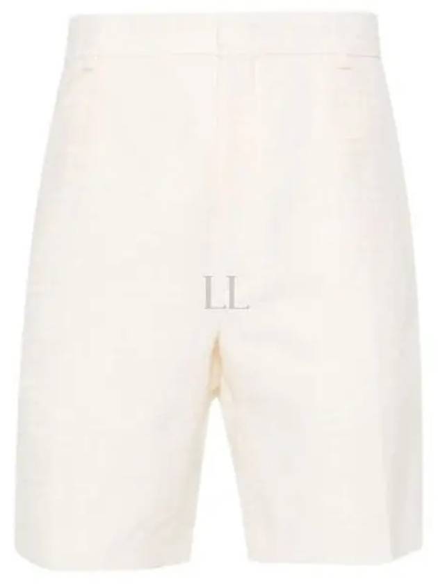 Bermuda FF Cotton Shorts White - FENDI - BALAAN 2