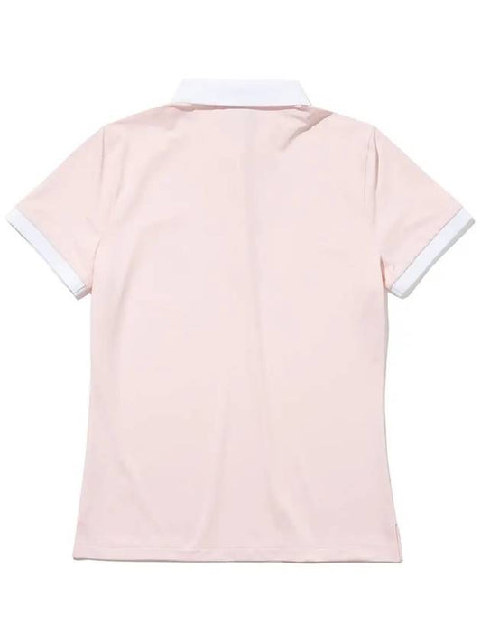 YOKO Collar Neck Point Women’s Short Sleeve T-Shirt ROSE PINK - 20THHOLE - BALAAN 2