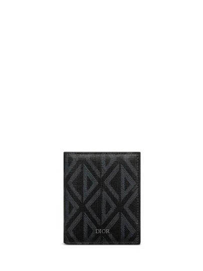 CD Diamond Canvas Half Wallet Black - DIOR - BALAAN 2