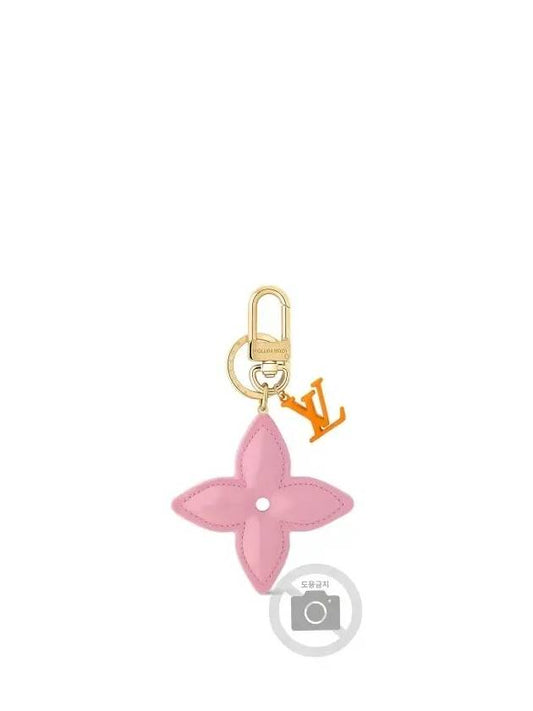 LV Pop Flower Bag Charm Key Holder Gold Pink - LOUIS VUITTON - BALAAN 2