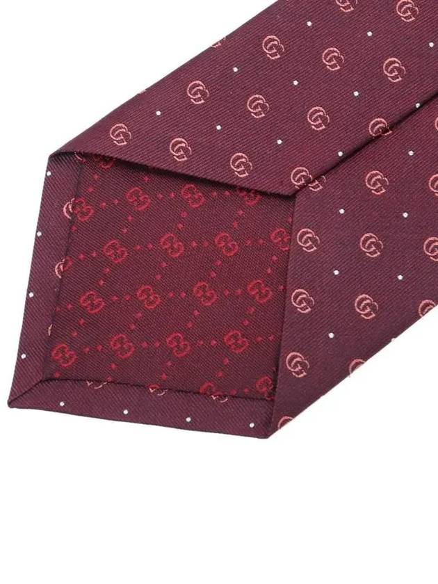 GG Polka Dot Silk Jacquard Tie Red - GUCCI - BALAAN 5