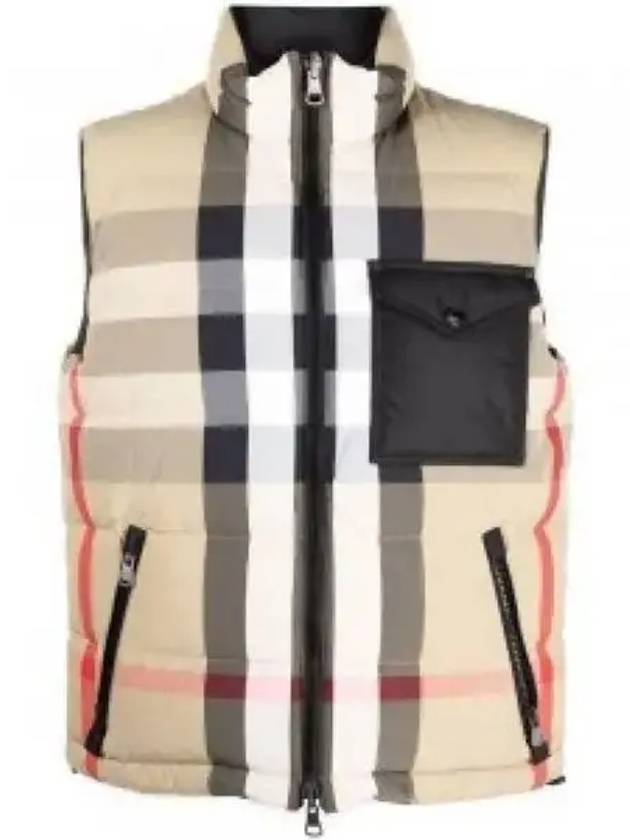 Reversible Check Nylon Padding Vest Archive Beige - BURBERRY - BALAAN 2