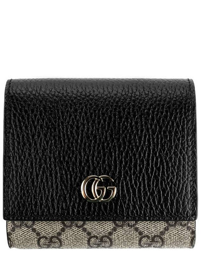 GG Marmont Medium Leather Card Wallet Black - GUCCI - BALAAN 2