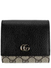 GG Marmont Medium Leather Card Wallet Black - GUCCI - BALAAN 2