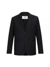 Two Button Blazer Jacket Black - AMI - BALAAN 2