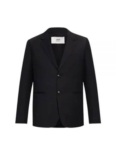 Two Button Blazer Jacket Black - AMI - BALAAN 2