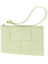 Intrecciato Weaving Gold Zipper Strap Bill Clutch Bag Lemon Washed - BOTTEGA VENETA - BALAAN 3