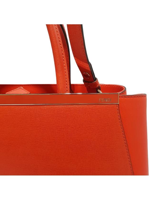 Women s 8BH250 Red Leather Toujour Tote Bag Strap - FENDI - BALAAN 6