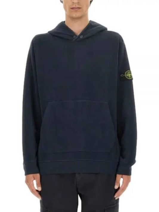 Compass Logo Patch Hoodie Navy - STONE ISLAND - BALAAN 2