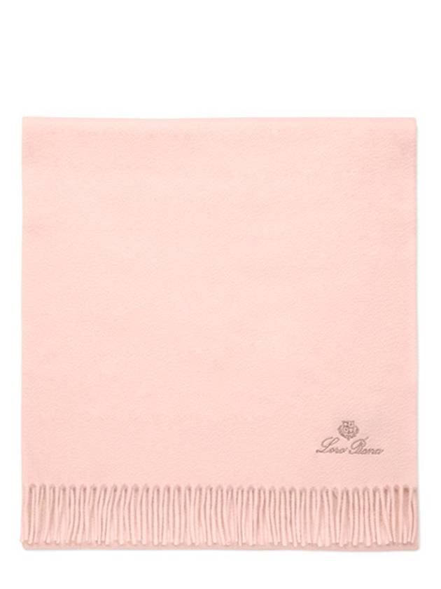 Grande Unita Logo Fringe Muffler Pink - LORO PIANA - BALAAN 2