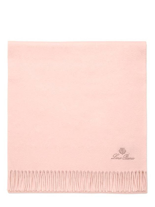 Grande Unita Logo Fringe Muffler Pink - LORO PIANA - BALAAN 2