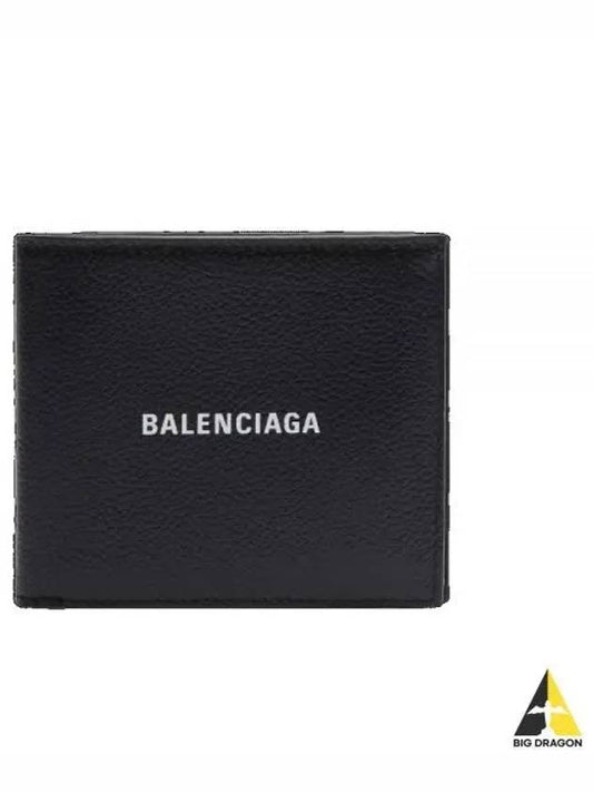 Cash Square Folded Wallet Black - BALENCIAGA - BALAAN 2