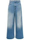 Organic Cotton Flared Jeans Blue - GUCCI - BALAAN 2