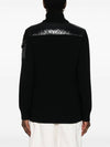 Padded Wool Cardigan Black - MONCLER - BALAAN 5