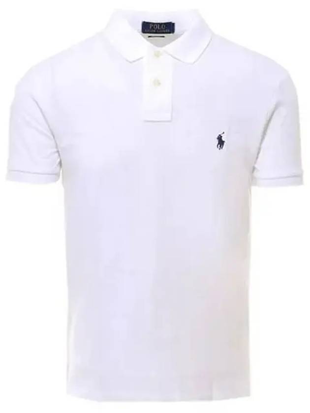 Men's Embroidered Logo PK Shirt White - POLO RALPH LAUREN - BALAAN 2