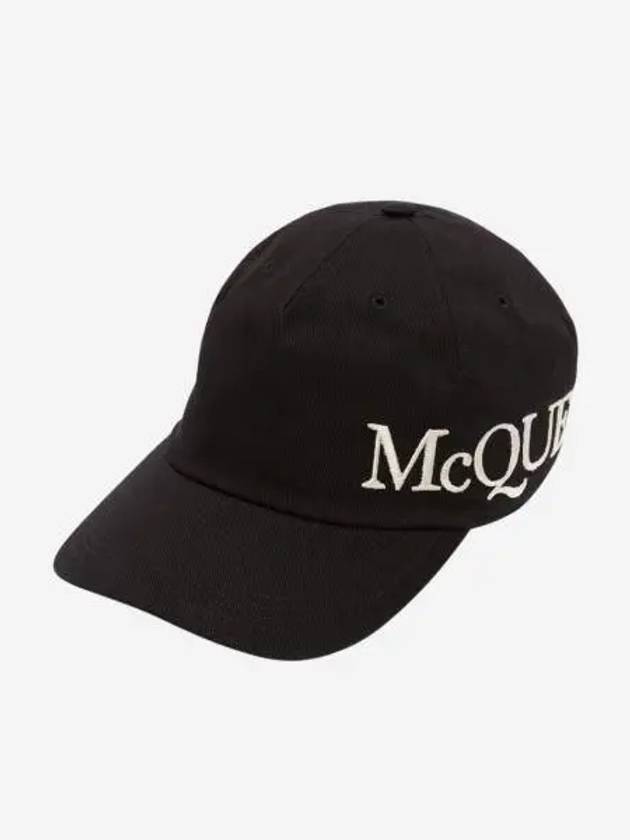 Embroidered Logo Ball Cap Black - ALEXANDER MCQUEEN - BALAAN 2