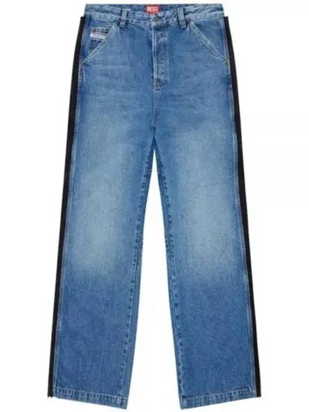 D-Livery Mid-Rise Straight Leg Jeans Blue - DIESEL - BALAAN 2