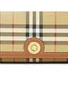 Women's Check Leather Top Handle Shoulder Bag Beige - BURBERRY - BALAAN 9