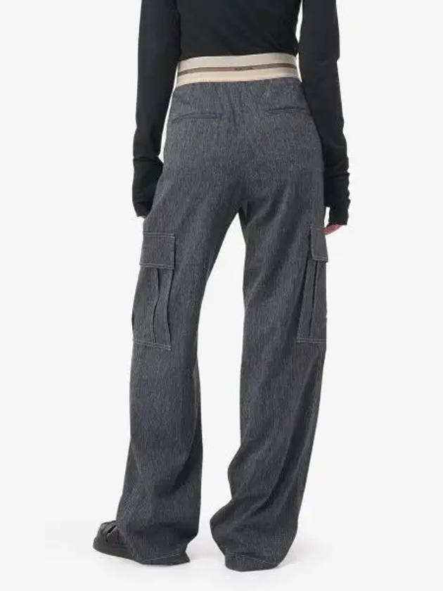 Helmut Lang Wide Pocket Pants Indigo N05HW207G03 - HELMUT LANG - BALAAN 1