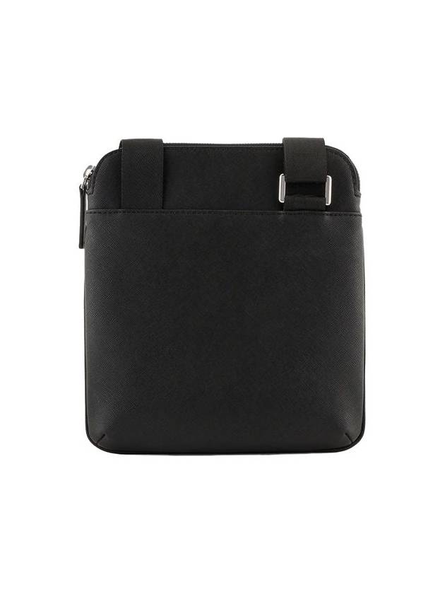 Eco Leather Messenger Bag Black - EMPORIO ARMANI - BALAAN 8