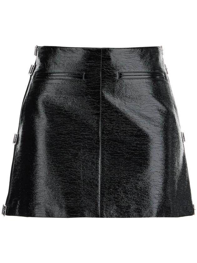 Multi sangle vinyl H line skirt black - COURREGES - BALAAN 2