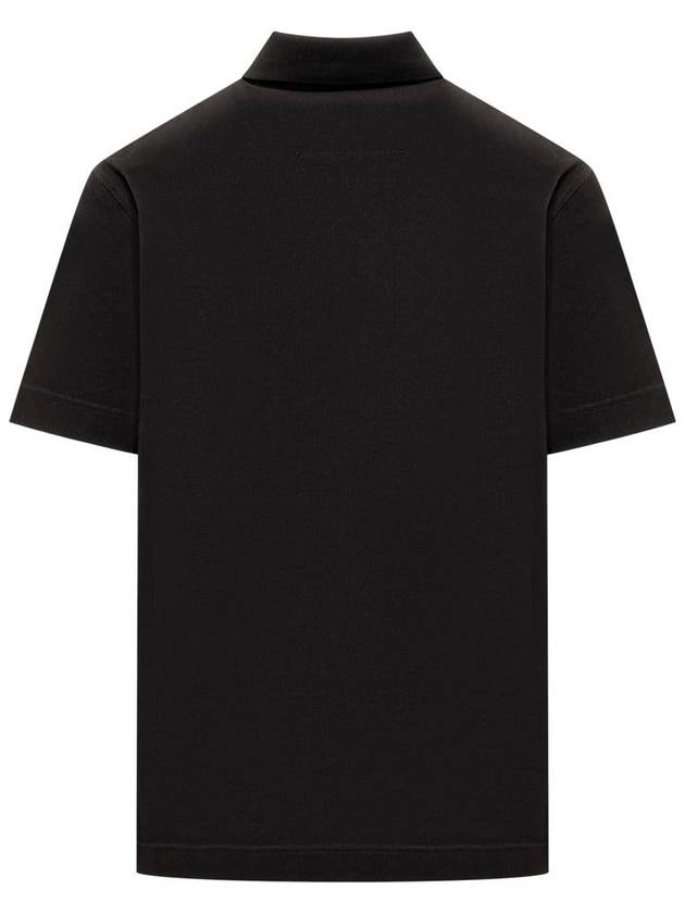 Embroidered Logo Cotton Polo Shirt Black - GIVENCHY - BALAAN 3